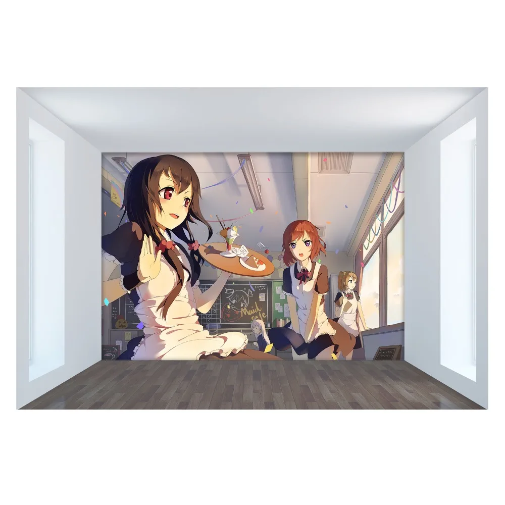 [Самоклеющиеся] 3D LoveLive! Школа Idol проект 55 Япония Аниме настенная бумага печать
