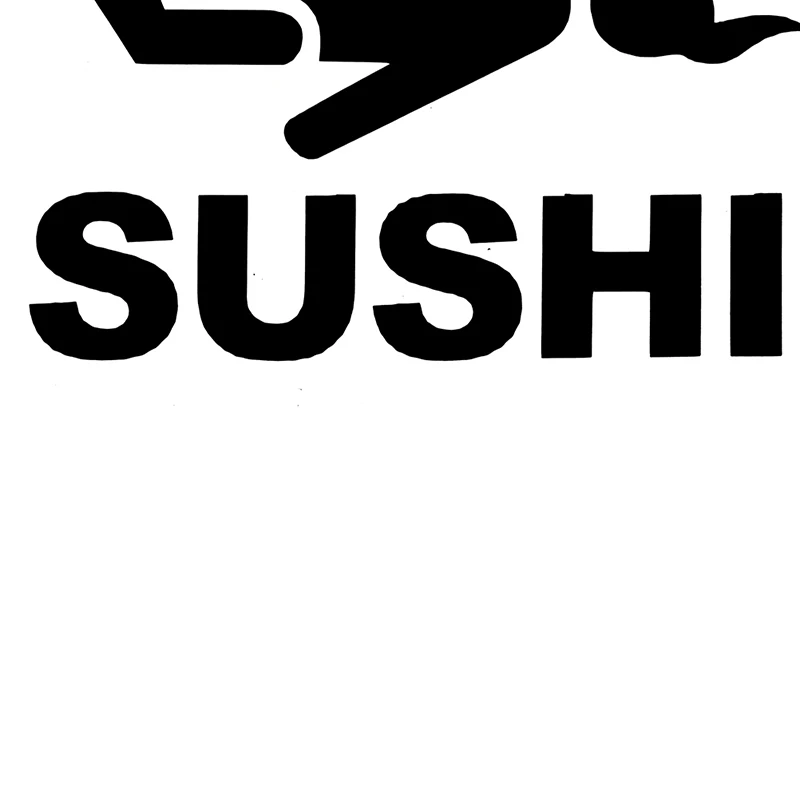 1 ПК Windows бампер Забавный I LOVE SUSHI знак переводная виниловая настенная