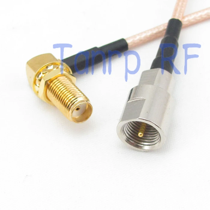 10pcs 15CM Pigtail coaxial jumper cable RG316 cord 6inch FME male plug to SMA female jack right angle RF adapter connector | Обустройство