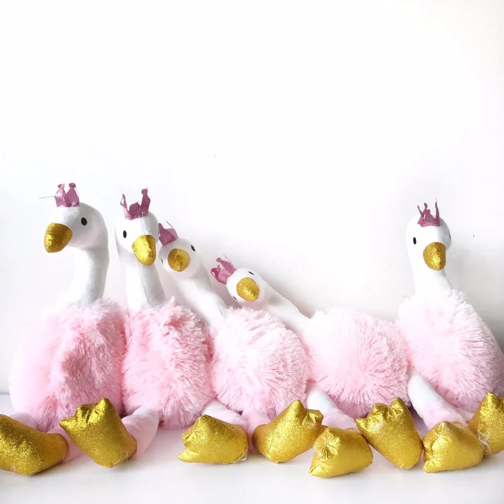 Корона плюшевый страусиный Лебедь мягкие игрушки куклы для мальчиков девочек