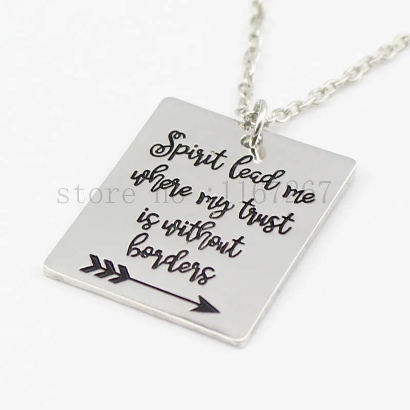 Новинка 2017 ручной печатью &quotдух привести мне где мой доверие без границ&quot