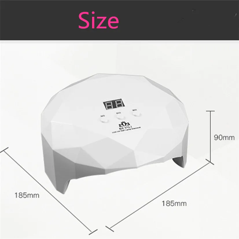 

Newest 36W UV Lamp Dryer For Manicure 12pcs LED Nail Lamp Automatic Sensing Double Light Nail Gel Polish Dryer Machine Tools