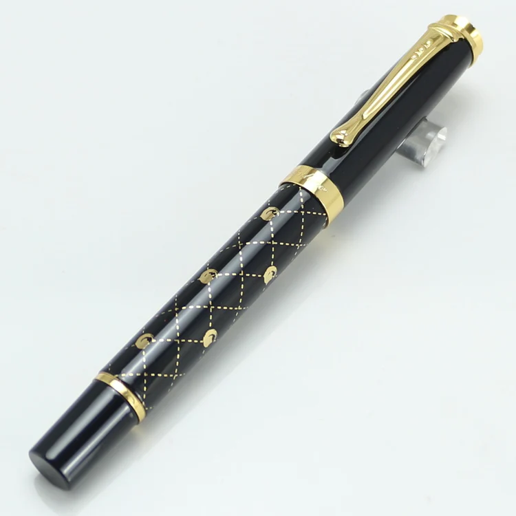 JINHAO 500 перьевая ручка с уникальным узором черная резная Золотая 7 цветов высокого