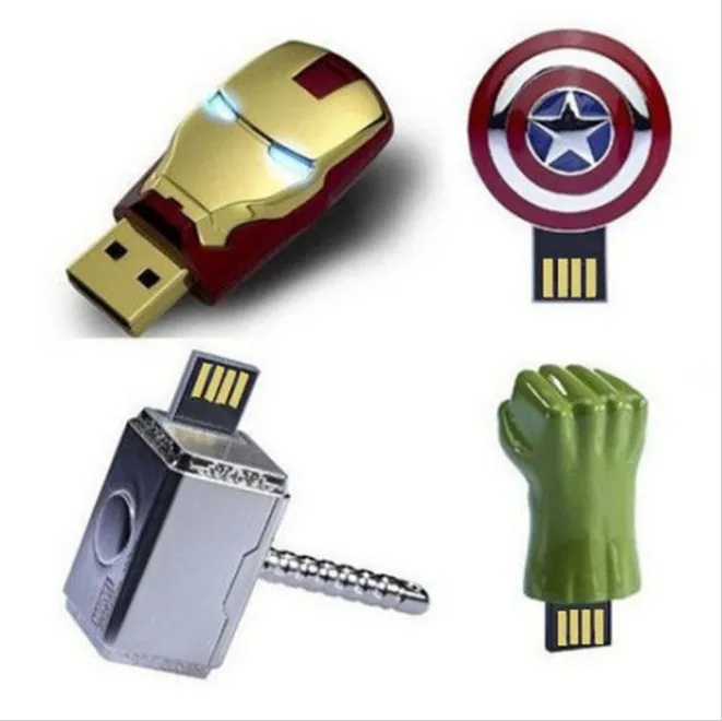 Оригинальный USB флеш-накопитель 128 ГБ Marvel Super Hero Style 8 16 32 64 usb 2 0 | Компьютеры и офис