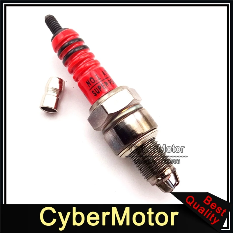 Свеча зажигания Red Racing с 3 электродами A7TC для двигателя 50 куб. См 70 90 110 125 питбайка