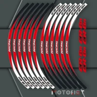 a set of 12pcs high quality motorcycle wheel decals waterproof reflective stickers rim stripes for kawasaki er 6n