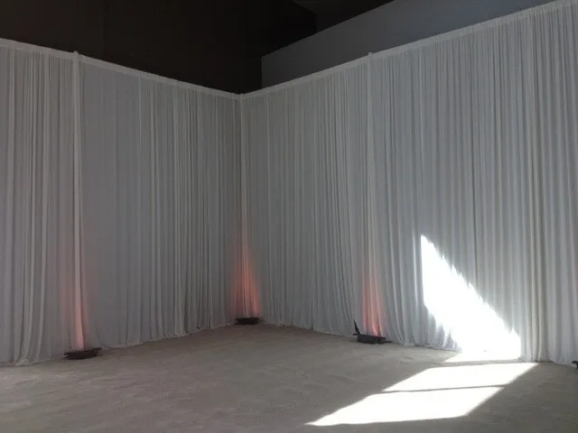 

3*6m ice silk Wedding backdrop curtains for wedding banquet decoration