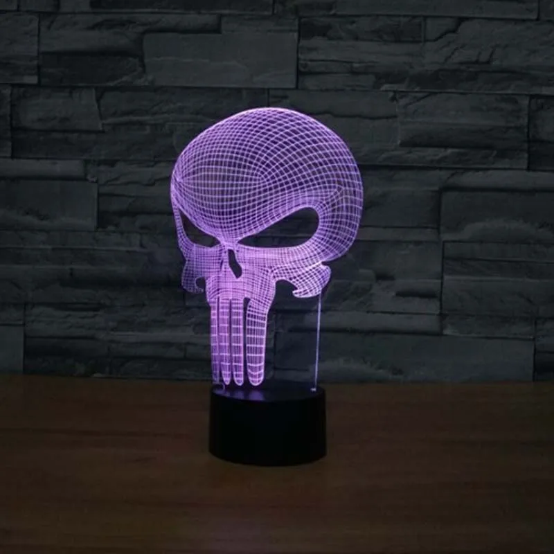 

Long Mouth Skull Night Light Color Changing Novelty Gifts Nightlights for Children's Bedrooms