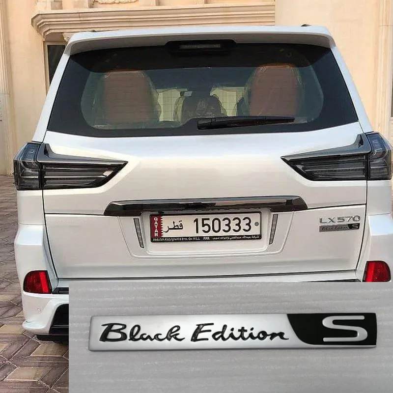Для Lexus LX570 аксессуары 2008-2019 автомобиль задний багажник Специальные Black Edition KURO S
