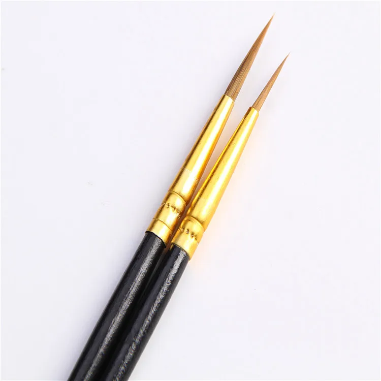 

6Pcs/Set Hot Weasel's Hair Brush Pen Industry Art Strokes Watercolor Paint number Oil Painting Hook Line Pen Student Stationery