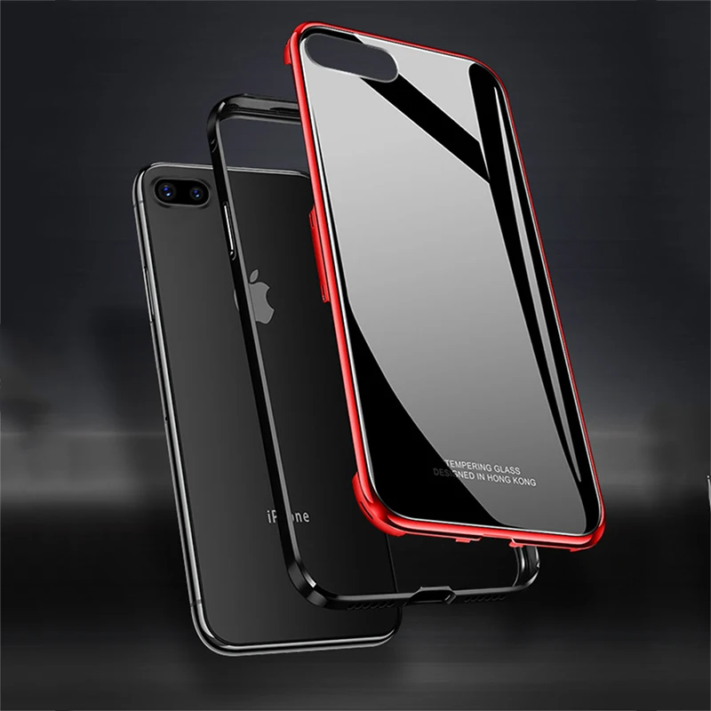 Металлический защитный чехол-бампер для Iphone 7 8 plus Роскошная рамка жесткое