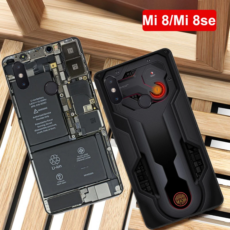 Чехол для xiaomi mi 8 чехол mi8se мягкий силиконовый с рисунком исследования mi8 se