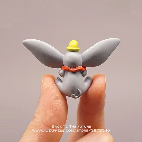 Disney Dumbo 3 см мини кукла фигурка осанка аниме украшение коллекция игрушки модель