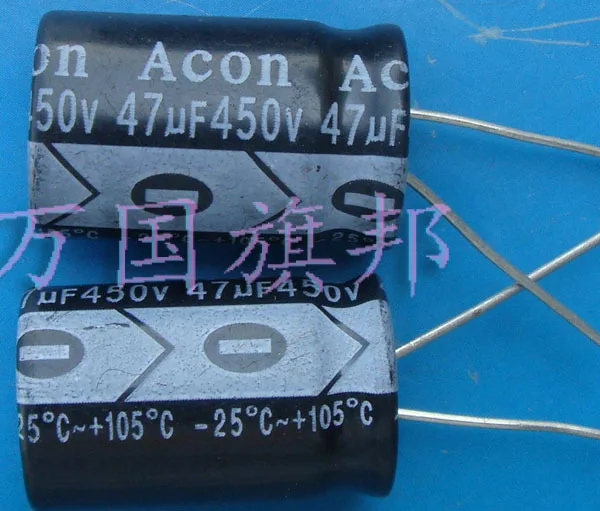 Бесплатная доставка. 47 мкФ электролитический конденсатор 450 в|uf 450|capacitor ufcapacitor uf |