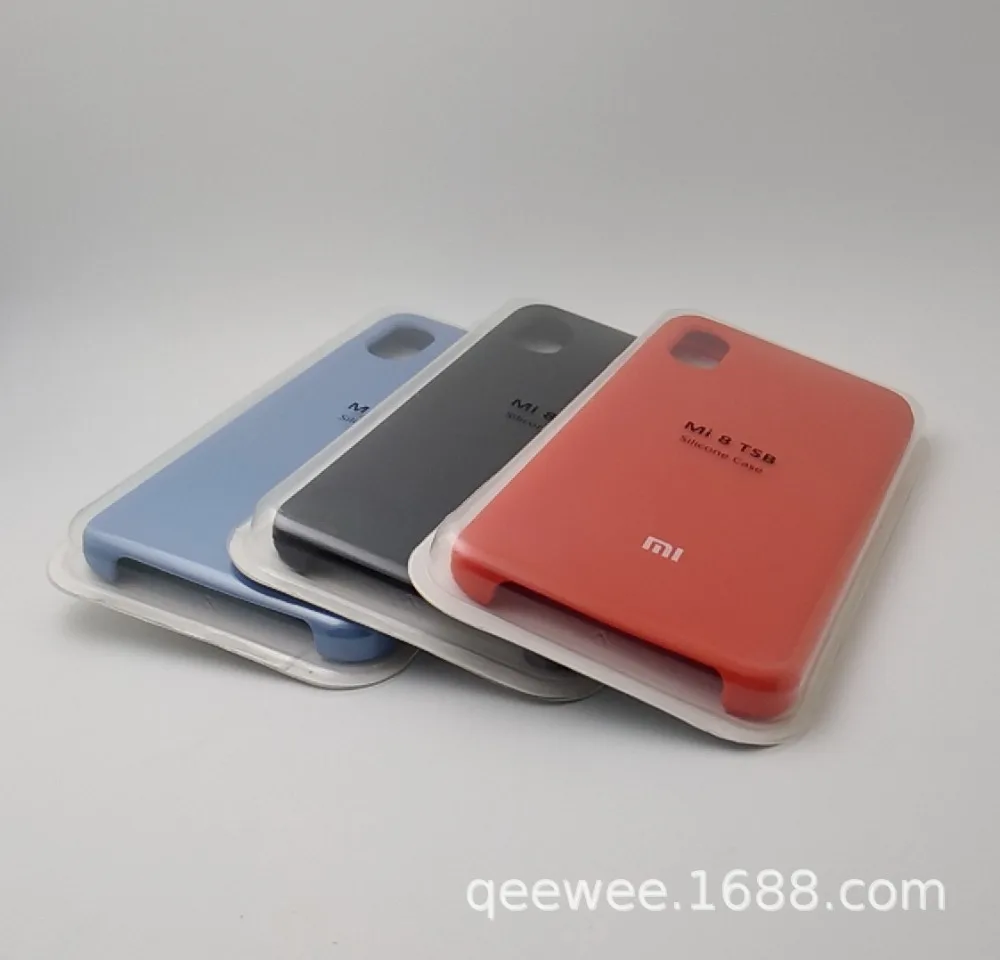 Оригинальный чехол Xiaomi Mi 8 с шелковистым мягким сенсорным покрытием жидкий