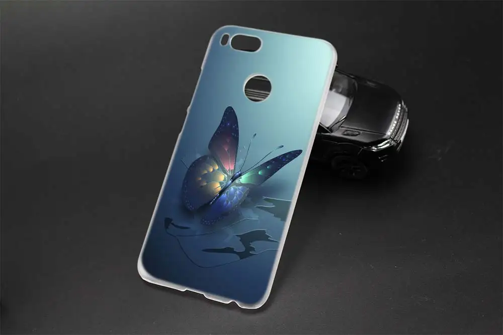 Мягкий силиконовый чехол с подставкой бабочкой для Xiaomi redmi 9a 8a 7a 6a 5a note 9 8 7 6 Pro 8t 9s