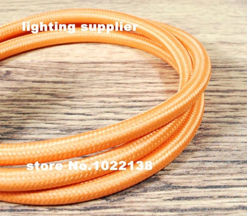 

2*0.75 Lot Edison Textile Cable Fabric Wire Chandelier Pendant Lamp Wires Braided Cloth Electrical Cable Vintage Lamp Cord