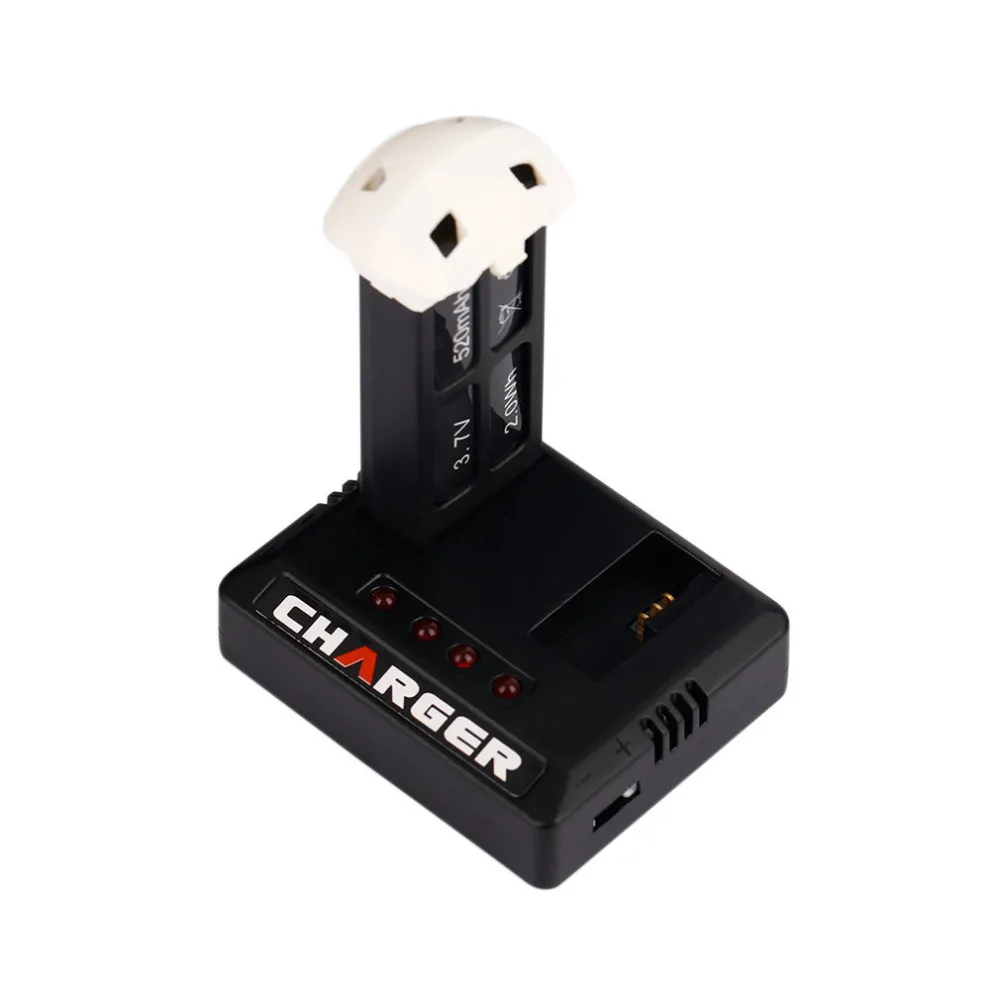 1Pcs 3.7V 520mAh 2.0Wh Lipo Battery With Charger for Hubsan H107D+ RC Quadcopter | Игрушки и хобби