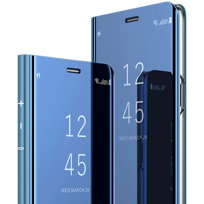 Мобильный чехол для телефона Galaxy A3 A5 A7 2017 роскошный сенсорный зеркальный умный