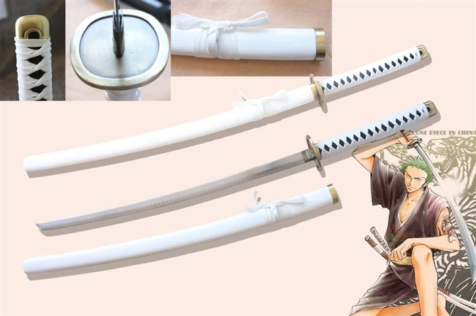 S2629 японское аниме ONE PIECE RORONOA ZORO SHUSUI WADO ICHIMONJI YUBASHIRI SANDAI KITETSU кисть в виде меча HAMON BLADES