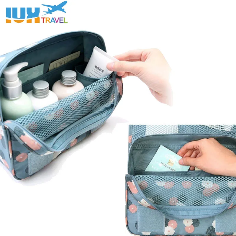 Женская нейлоновая косметичка на молнии для макияжа путешествий|cosmetic bag|womens travel