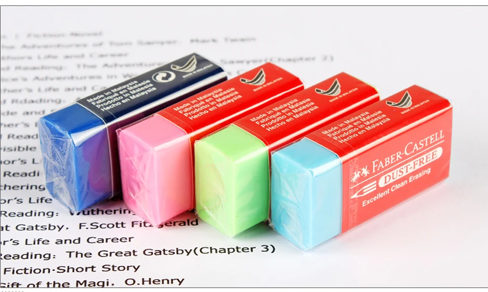 Faber Castell пыли Цветной карандаш, ластик, 6 шт. Новинка ластики школьные каучуков специально разработан для Книги по искусству и графический