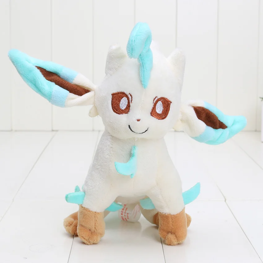 16-20 см аниме плюшевые Eevee Sylveon Espeon flarion Umbreon Glaceon Jolteon Vaporeon Leafeon мягкая игрушка кукла Мягкие плюшевые игрушки - Цвет: green 23cm