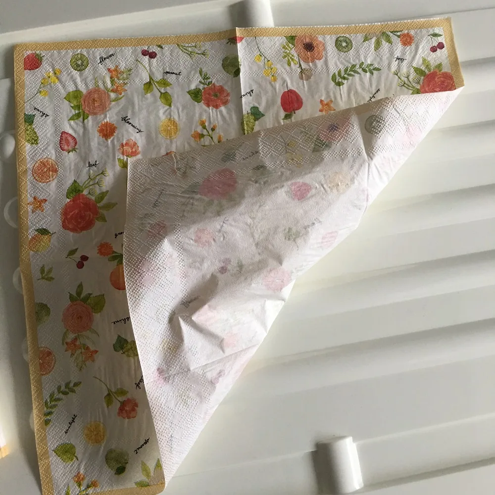 Декоративные бумажные салфетки для свадебной вечеринки Элегантные с принтом