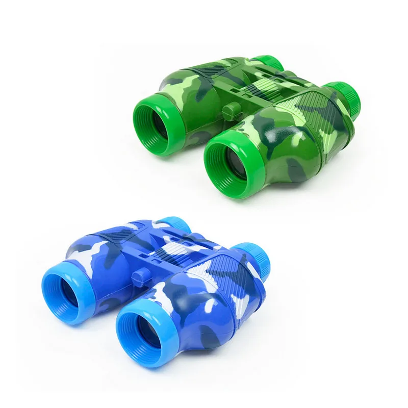Новый Камуфляжный цветной детский игрушечный телескоп и компас бинокль