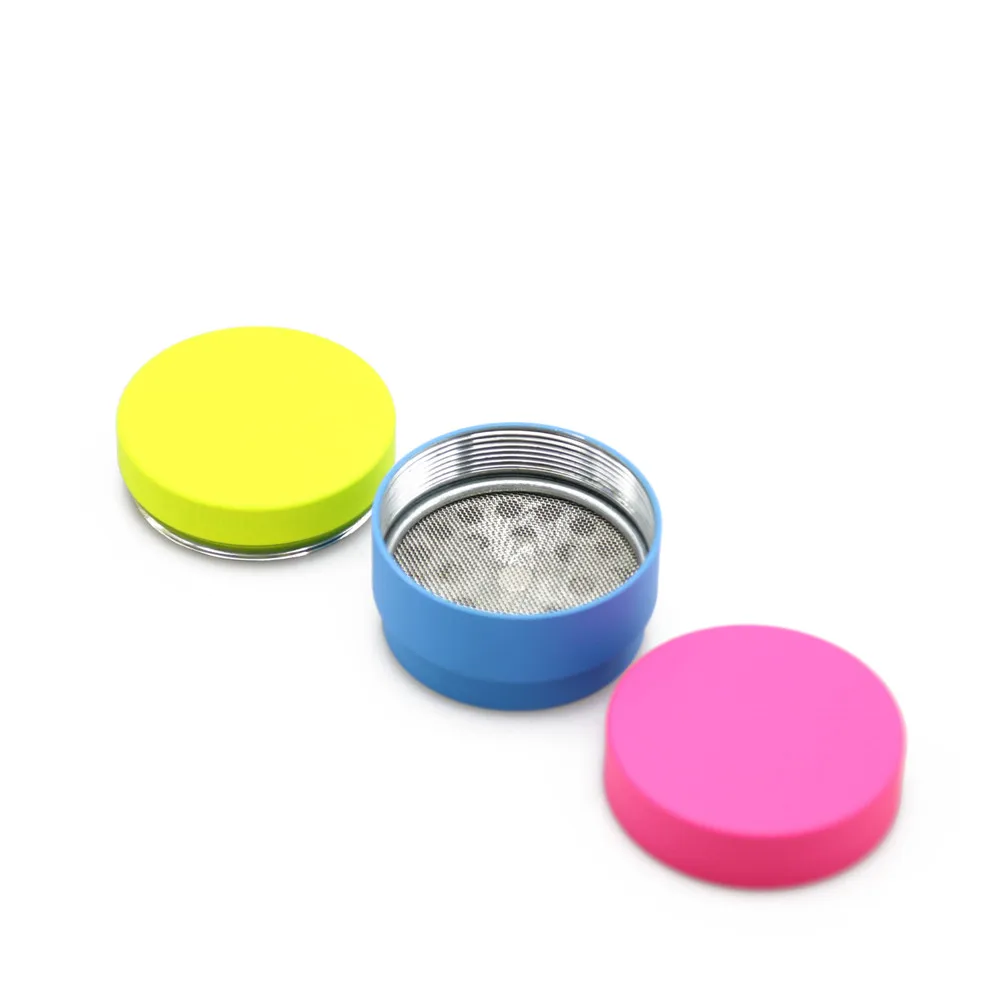 Новая модная резиновая краска конфетных цветов мясорубка для курения 40 мм 3