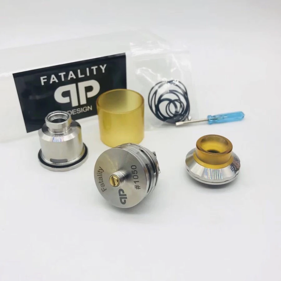 Vape Танк Fatality RTA сменный бак Атомайзеры Топ воздушный поток в катушке дизайн Postless
