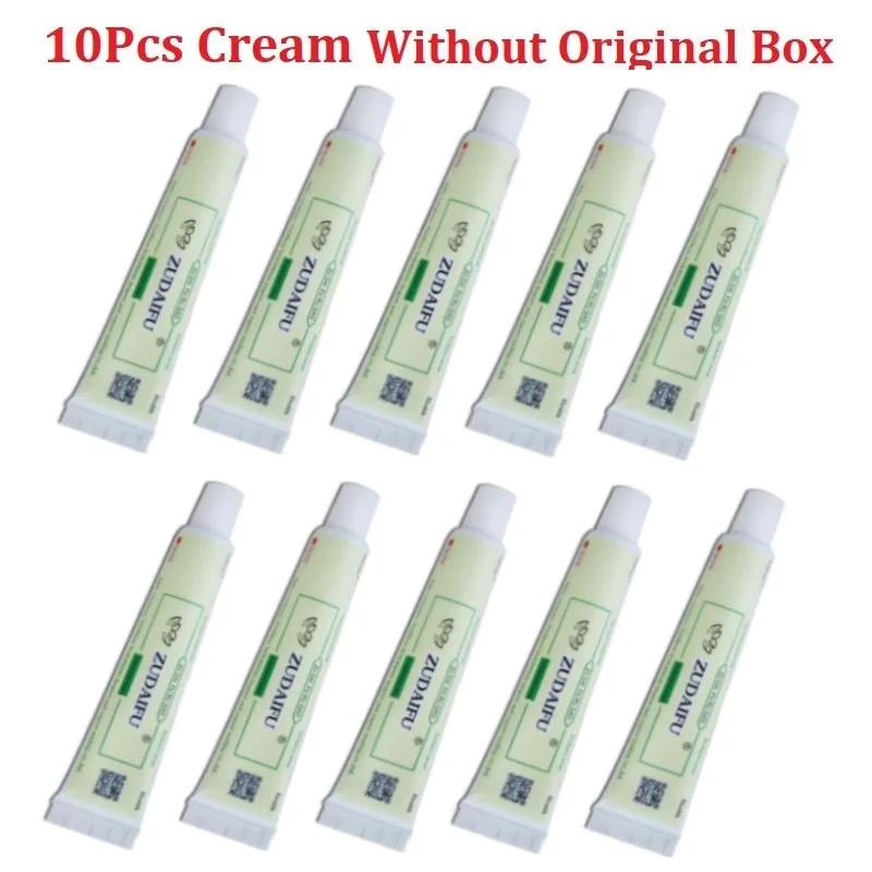 10Pcs Without box 10 шт. крем для лечения псориаза ZuDaiFu, дерматит, экзематоид, мазь для лечения псориаза, крем для ухода за кожей - Цвет: 10Pcs Without box