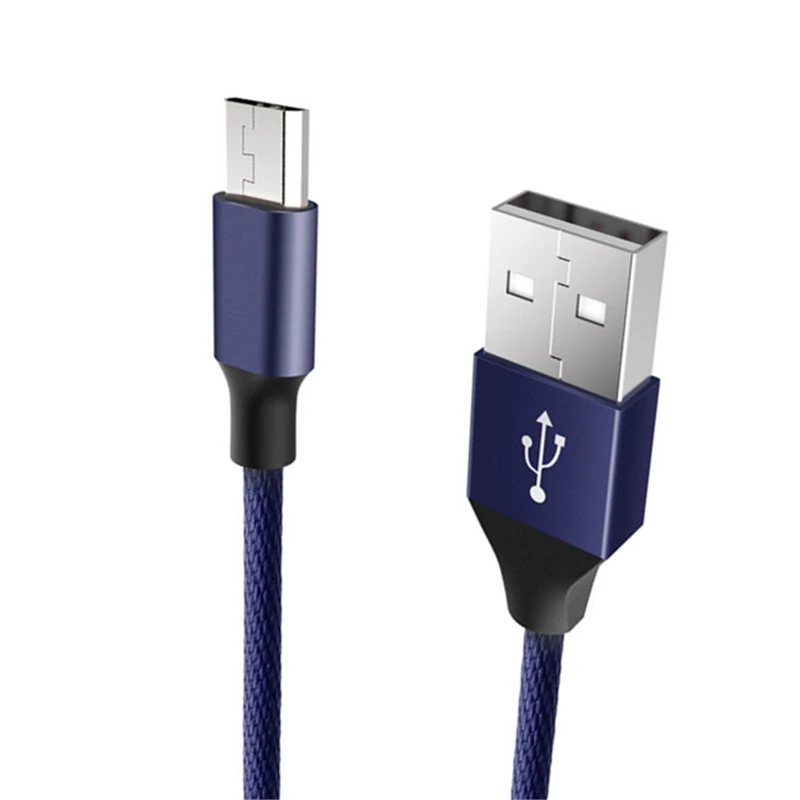 2 м удлиненный USB кабель для зарядки iPhone 5S 6 7 8 металлический Плетеный