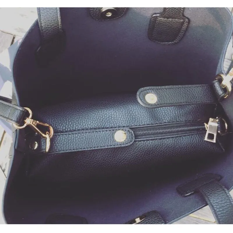 Женская сумка из искусственной кожи с текстурой личи Vogue Star женская двух частей