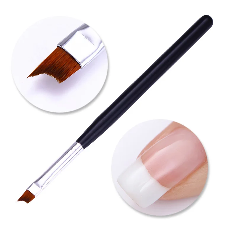 French Nail Brush 4 18x3,75 мм Форма направляющие наклейки Советы Французский стиль маникюр Дизайн ногтей советы креативный ногтей лента с наклейками Декор - Цвет: French Nail Brush 4
