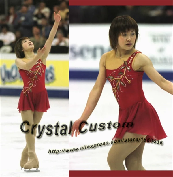 Платье для фигурного катания на коньках взрослых изящное Новое Брендовое