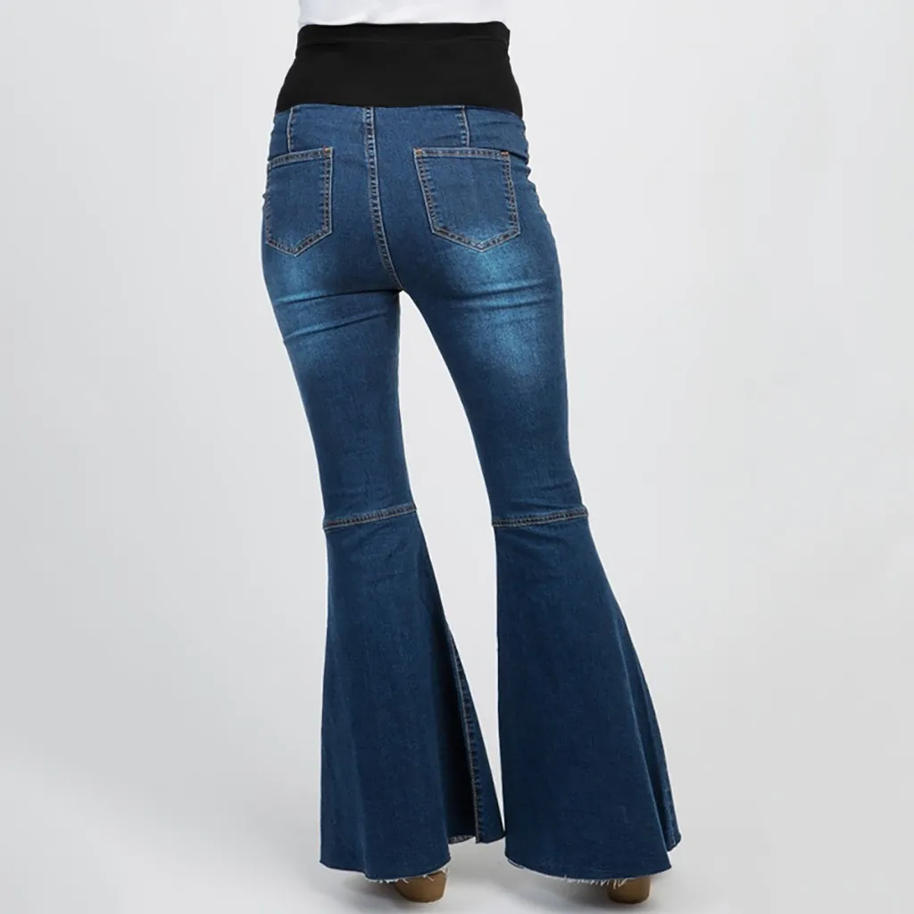 Женские джинсы для беременных SAGACE расклешенные брюки беременных|Джинсы| |