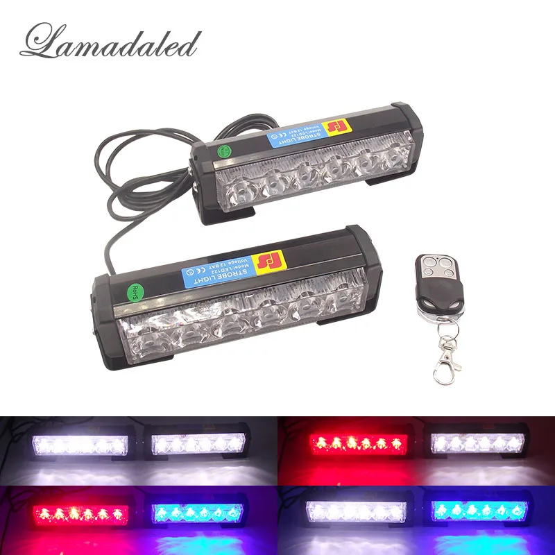 2 шт. светодиодный стробоскоп на решетку автомобиля 16 см полицейский