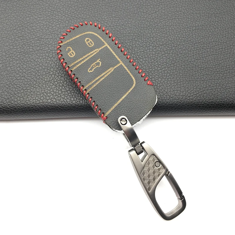 Модный стильный кожаный чехол для ключей Fiat Jeep Grand Cherokee Compass Patriot Dodge Journey Chrysler 300C