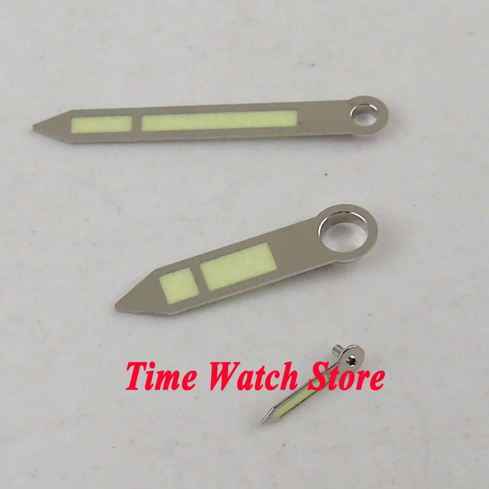 

Green luminous silver watch hand fit for ETA 6497 6498 ST36 serial hand winding movement H45