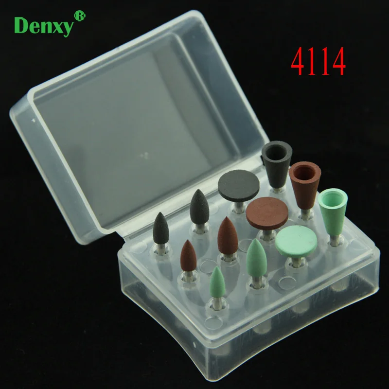 Denxy 12 шт./лот #4114 зубные алмазные буры новые амальгамы/Набор для полировки металла