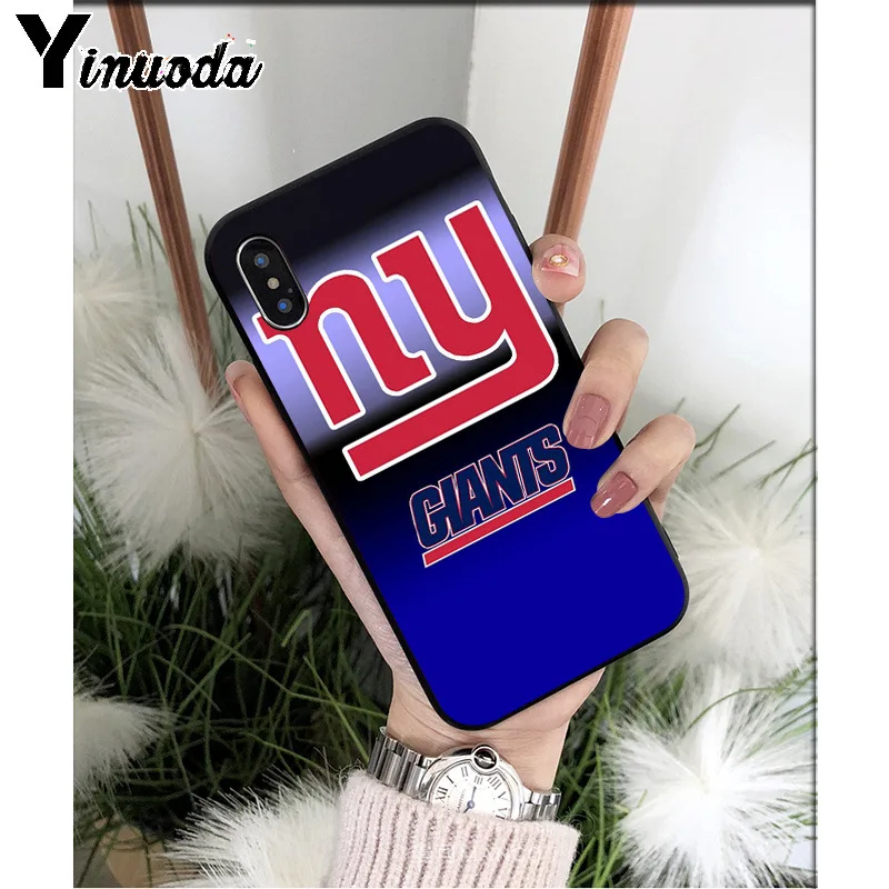 A7 Yinuoda New York Giants TPU мягкие Аксессуары для телефонов Чехол для iPhone 6S 6plus 7 7plus 8 8Plus X Xs MAX 5 5S XR - Цвет: A7