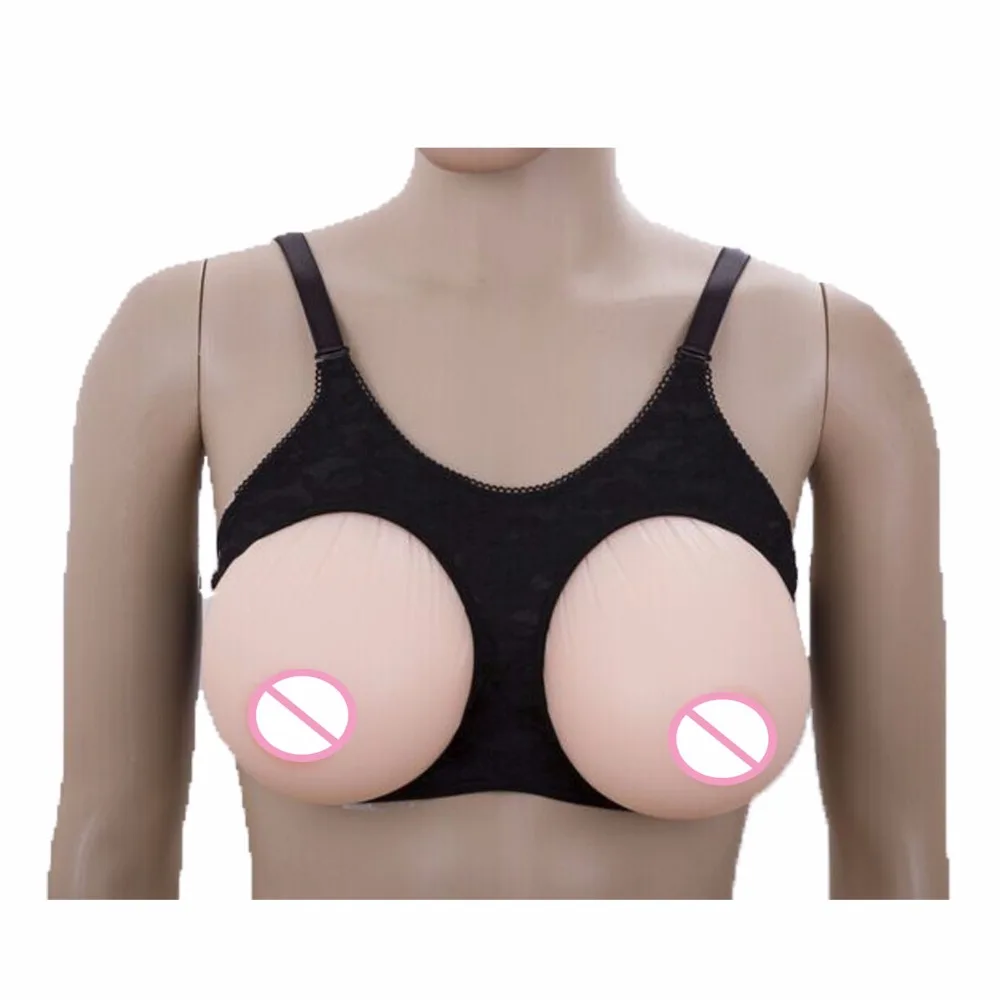 Silicone Artificial Breast Form 1200g/Pair Fake False Chest Prosthesis For Crossdresser And Trandsgender