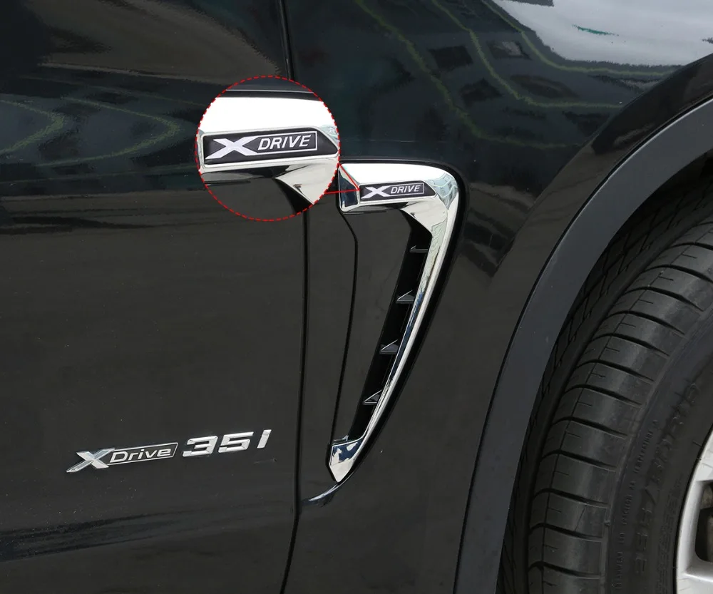 Для BMW Xdrive эмблема логотип X5 F15 X5M F85 14 17 Акула криллы боковое крыло Вентиляционное