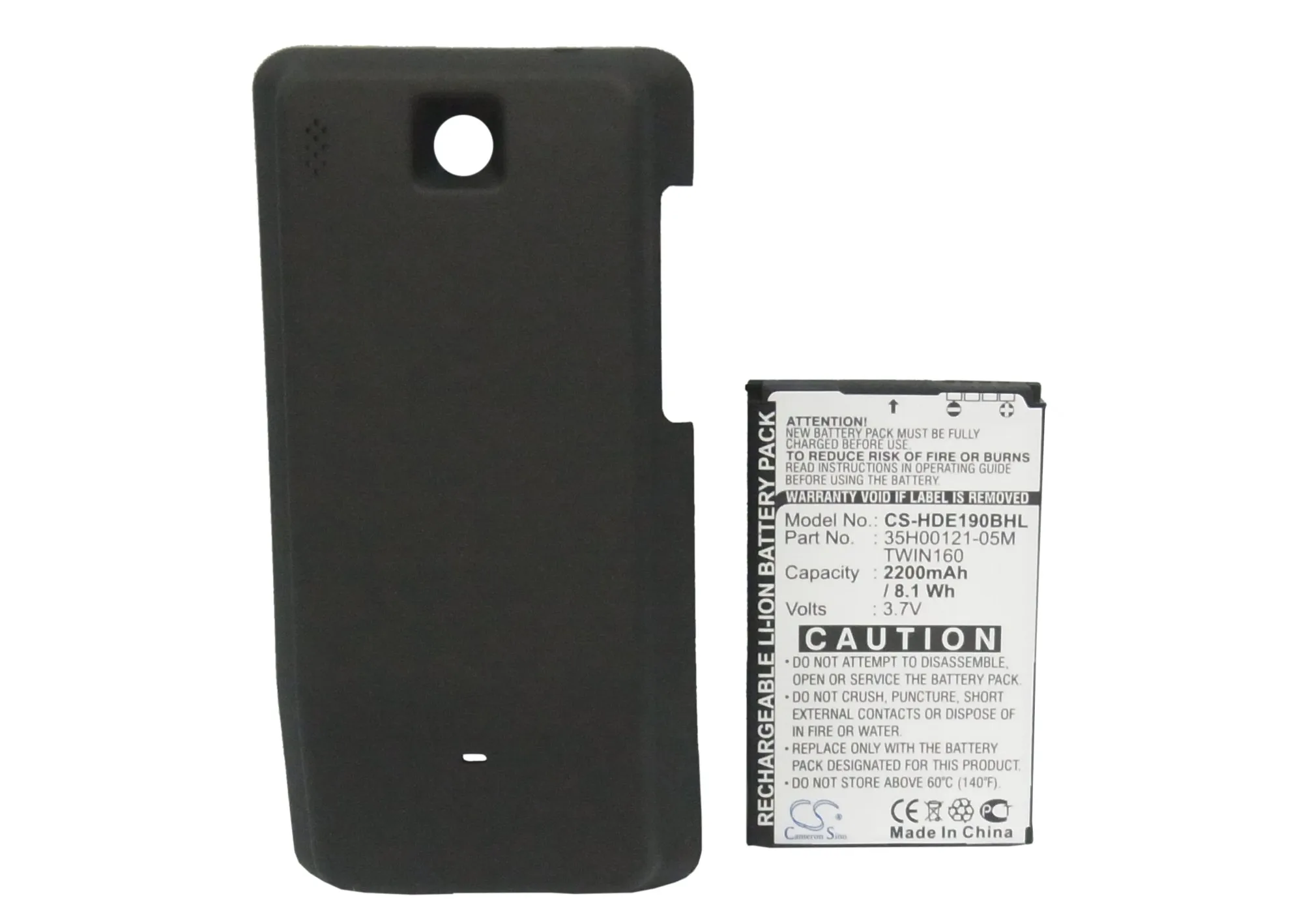 Батарея Cameron Sino 2200 мАч BA S381 TWIN160 для HTC/DOPOD A6263 Hero 100 130 A6288 T Mobile G2 Touch|cameron sino|2200mah