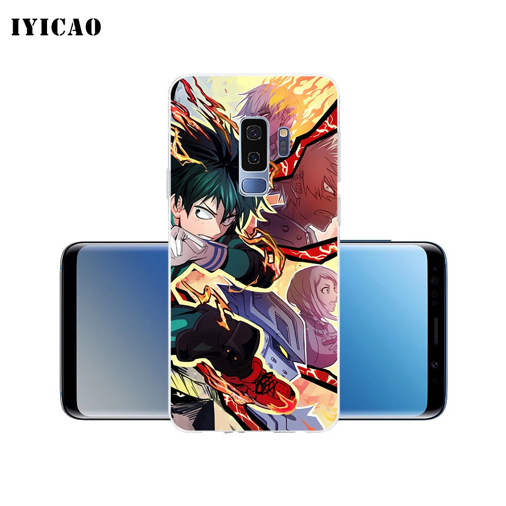 IYICAO аниме My Hero academic Мягкий силиконовый чехол для телефона Samsung Galaxy S10e S10 S9 S8 Plus S7 Edge