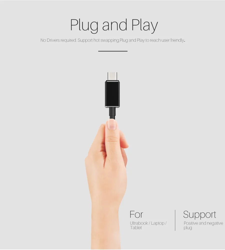 Wavlink USB 3,1 Тип с разъемами типа C и 7 Порты USB 3,0 концентратор высокой Скорость Алюминий сплав USB-C Тип C кабель док-станция USB 5V 4A для компьютера, ноутбука