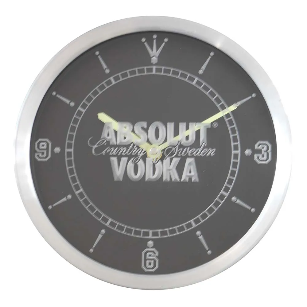 Nc0475 Абсолют водка неоновые световые знаки Светодиодные настенные часы|wall clock|led