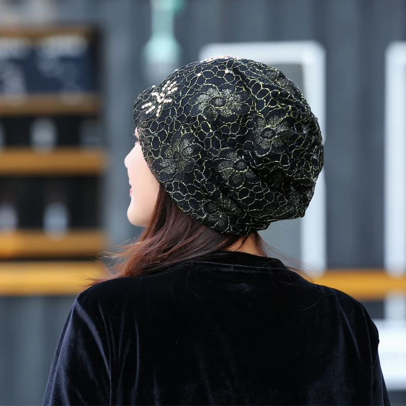 Весенняя и Осенняя шапочка-бини шапки для женщин кепка skullies casquette feminino Цветочная