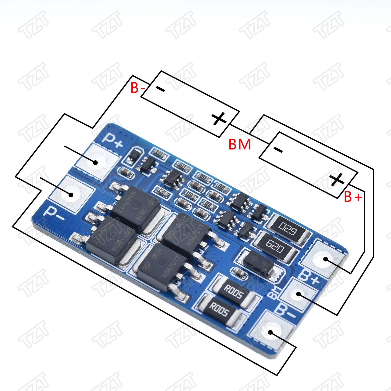 2S 10A 7,4 V 18650 Защитная плата для литиевых батарей 8,4 V сбалансированная функция/Защита от перезаряда